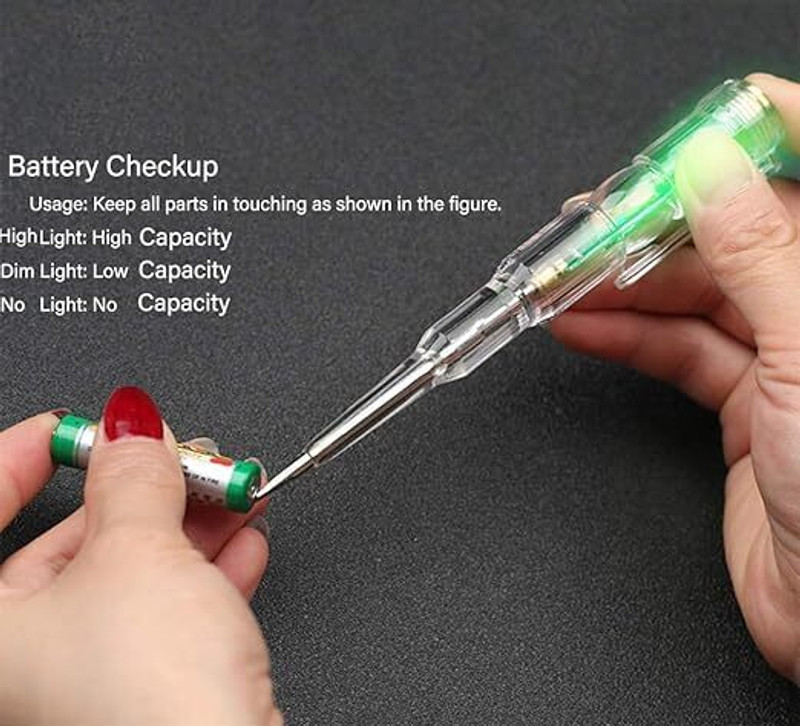 TRK HUB Electrical Tester Pen Power Voltage Electricity with High Brightness LED Light Digital Voltage Tester