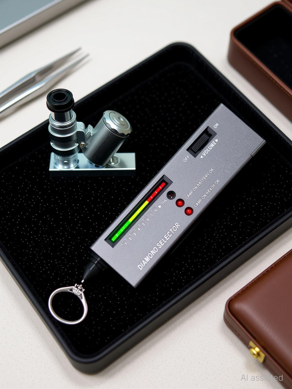 BEANO 60XL2 Diamond Selector for Novice and Expert+60X Mini LED Magnifying Digital Voltage Tester