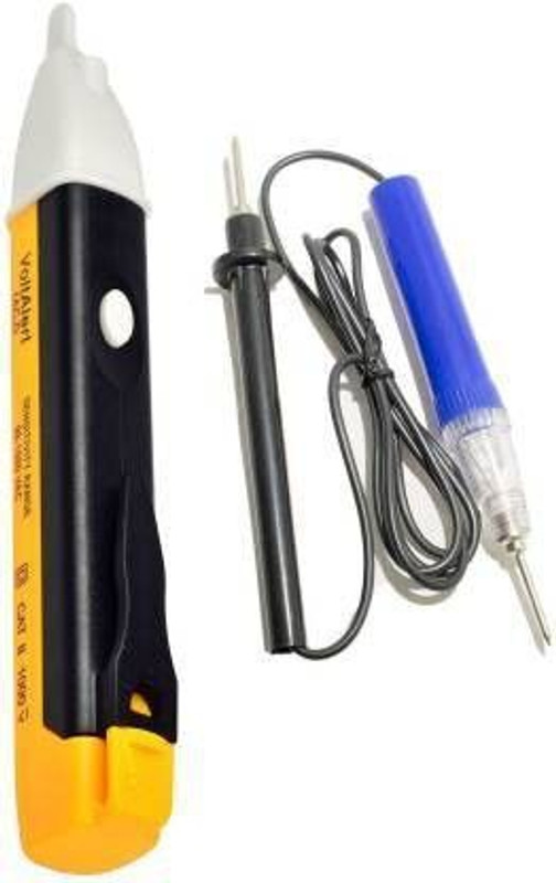 Qualigen Continuity Tester Electric Tape with Voltage Tester (2) Battery And Wire Tape.to check all Cables Cords & Wires Analog Multi meter (Black 4000 Counts)New Arrival With Buzzer + Led Flash Light Volt Alert 1AC-D 90-1000 VAC Voltage Tester Voltage Meter Non Contact Electric Voltage Power Detect