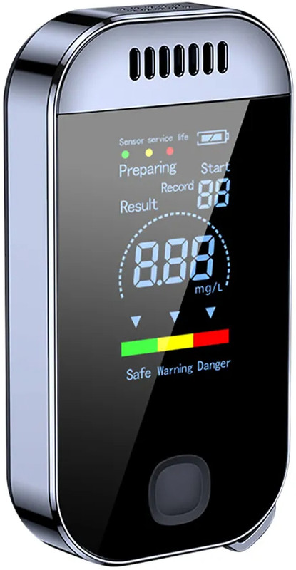 STHIRA Alcohol Tester Non-Contact Breathalyzer USB Portable Alcohol Testing Machine Digital Voltage Tester