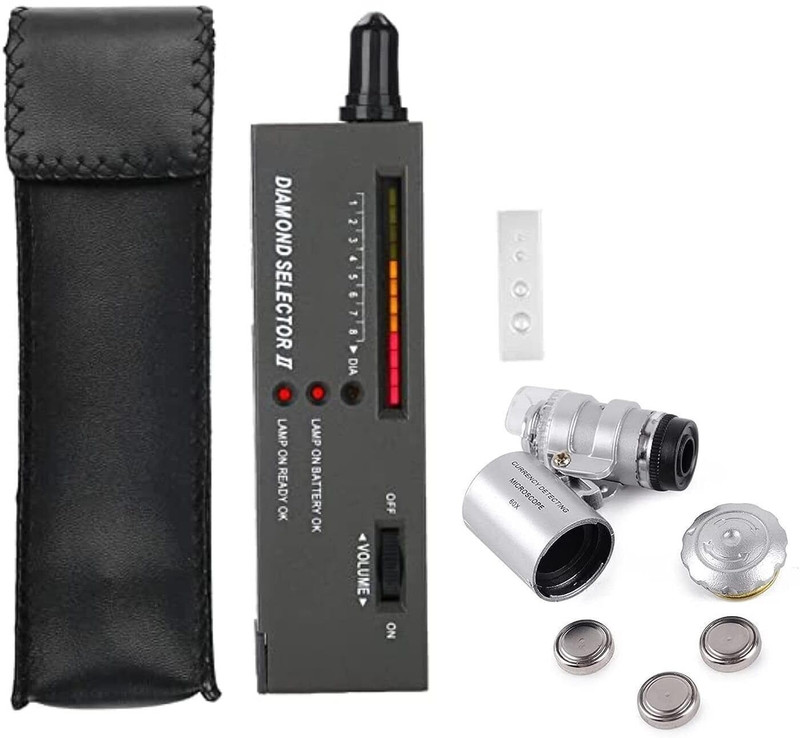 Morris Diamond Gem Tester Professional 60X Magnifying Glasses Tool Kit for Novice Ex Digital Voltage Tester