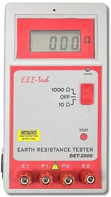 Spaark EEE-Tech DET Digital Earth Resistance Tester with 4 terminals Digital Tester Digital Voltage Tester