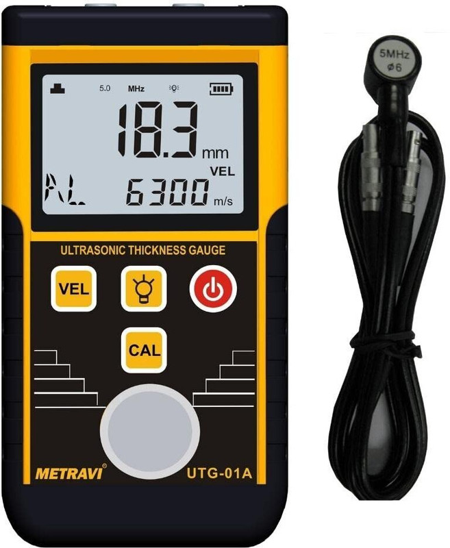 Metravi Ultrasonic Thickness Gauge for materials that are good ultrasonic conductors Digital Voltage Tester