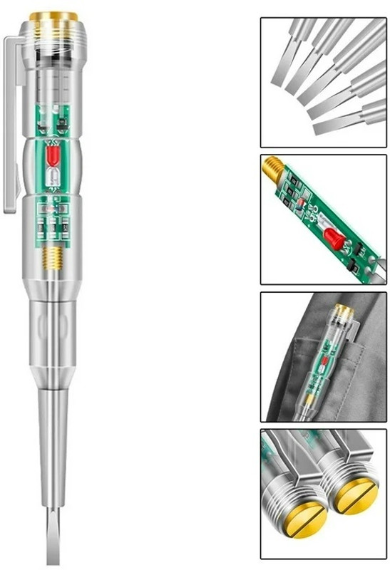 Xydrozen Intelligent Voltage Tester Pen Analog Voltage Tester
