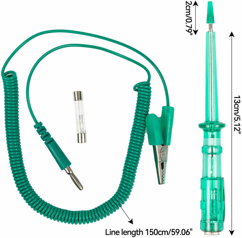 A&S TOOLSHOP DC 6V 12V 24V Voltage Circuit Tester Car Circuit Tester Pen Digital Voltage Tester