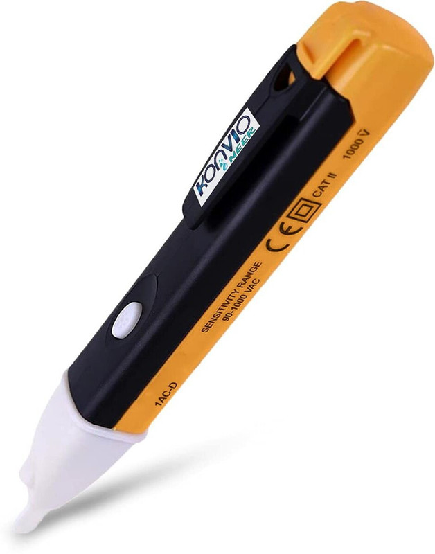 KONVIO Neer AC 90V~1000V Voltage Alert Pen Type Test Pen, LED Light and Sound Alert Digital Voltage Tester