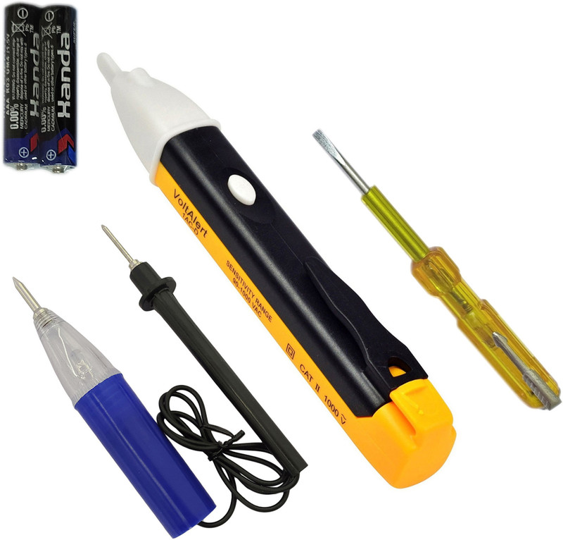 DUMDAAR 1 voltage tester with 1 continuity & 1 Electric tester (pack of 3) Analog Voltage Tester