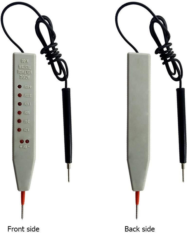 uptodatetools K-66 AC/DC Electronic Indicator to Detect Voltage from 6V to 440V Digital Voltage Tester