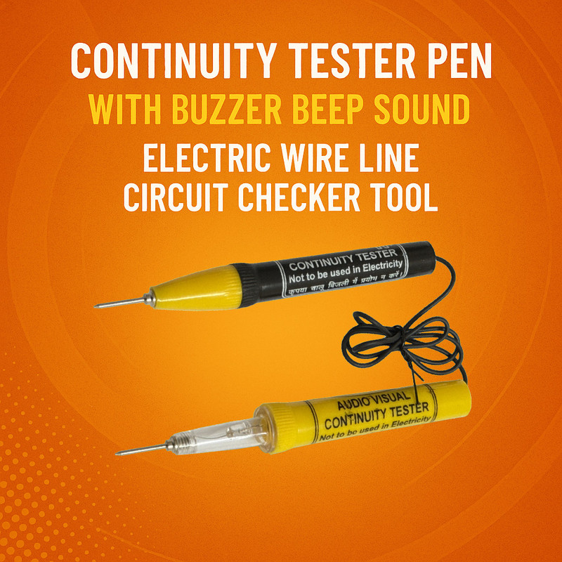Ekavir Wire Line Checker Continuity Tester with Beep Sound Digital Voltage Tester