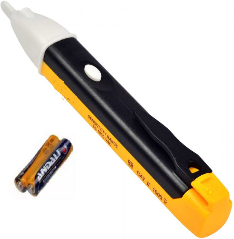 Etake Volt Detector Light & Sound Electric AC Voltage Alert Tester Test Pen 90-1000v Analog Voltage Tester