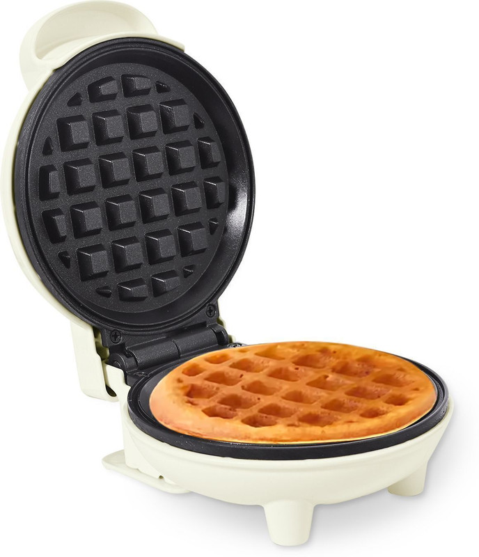 Sheffield Classic 550W Stainless Steel Non-Stick Plate Mini Round Waffle Maker