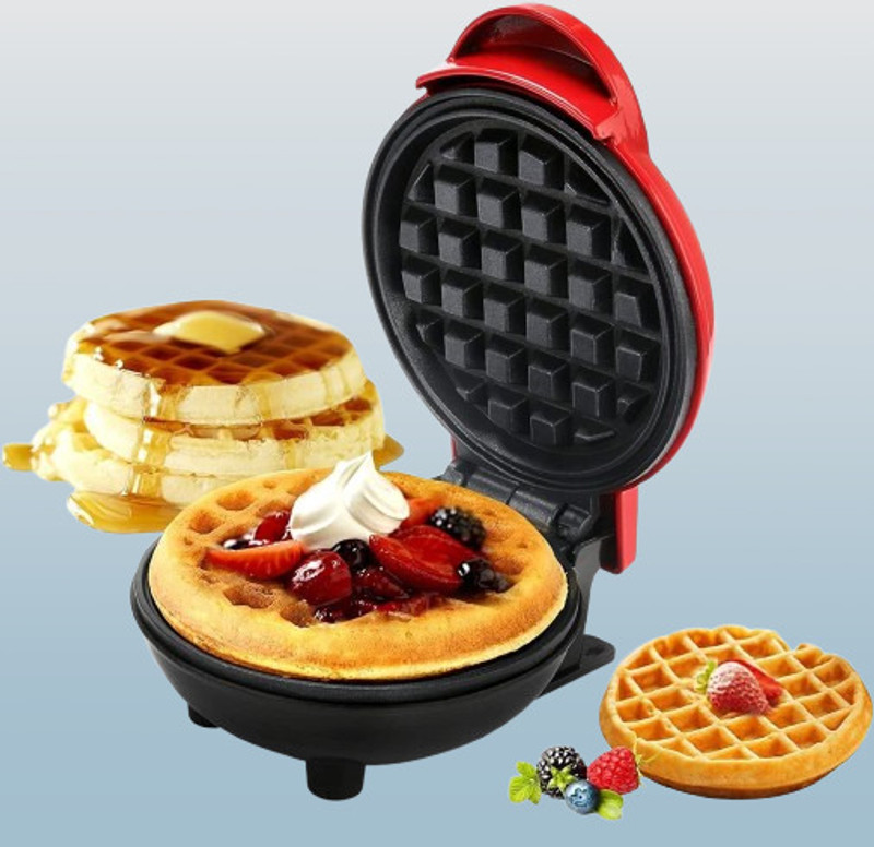 juggaris Mini Waffle Maker – Perfect for Singles Waffle Maker