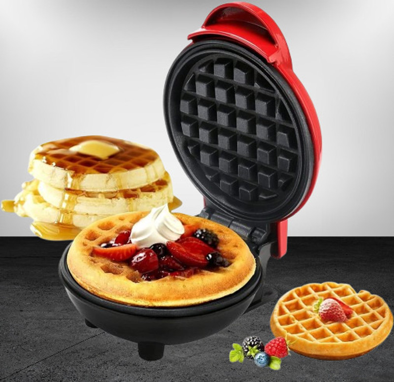 juggaris Electric Waffle Iron – Compact & Easy Waffle Maker