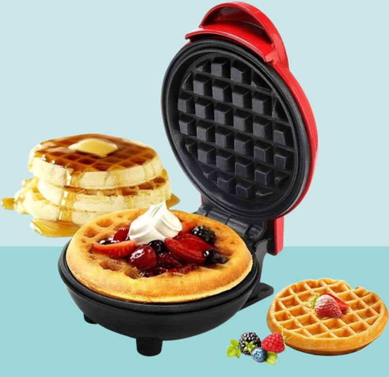 juggaris One-Person Waffle Maker – Electric Non-Stick Waffle Maker
