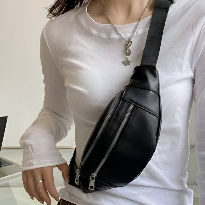 DEVINEX Waist Pack for Travelling, Hiking, Running Waist Bag (Black) Waist bag08(Black)