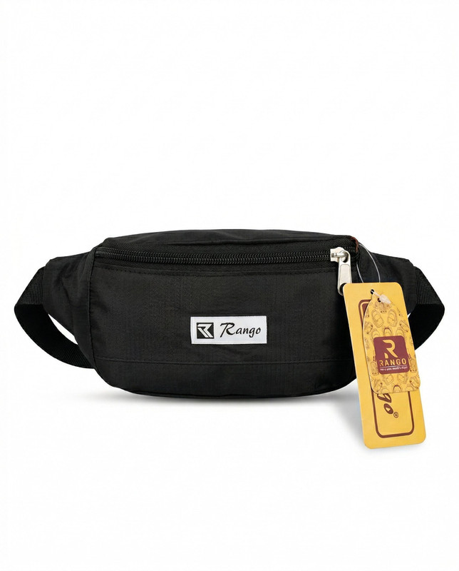 Rango Unisex Travel Waist Bag Lightweight Sports Fanny Bag Fanny Pack(Black)