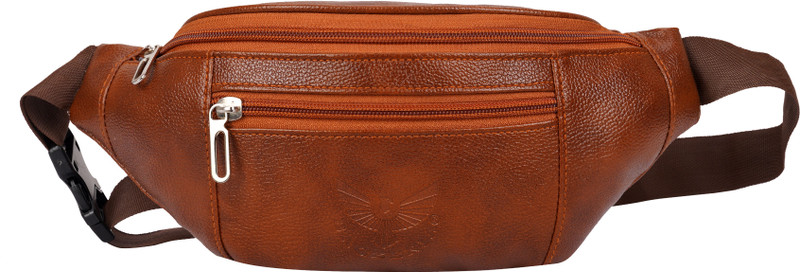 MSY STYLE Waist Pack Travel Hiking Zip Pouch Money Phone Belt Bag for Men and Women Waist Bag(Brown)