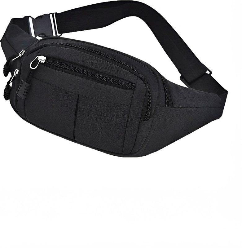 Worldstar Waist Bag fanny pack bum bag travel passport holder chest bag phone money holder Waist Bag fanny pack bum bag travel passport holder chest bag phone money holder(Black)