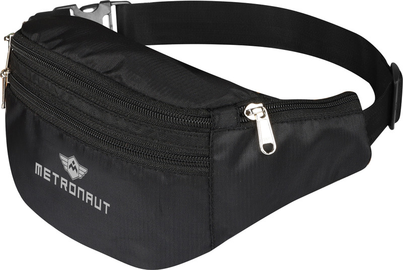 METRONAUT Waist Bag for Men Women, Stylish Chest, Belt Sport Bag WAIST BAG(Black)