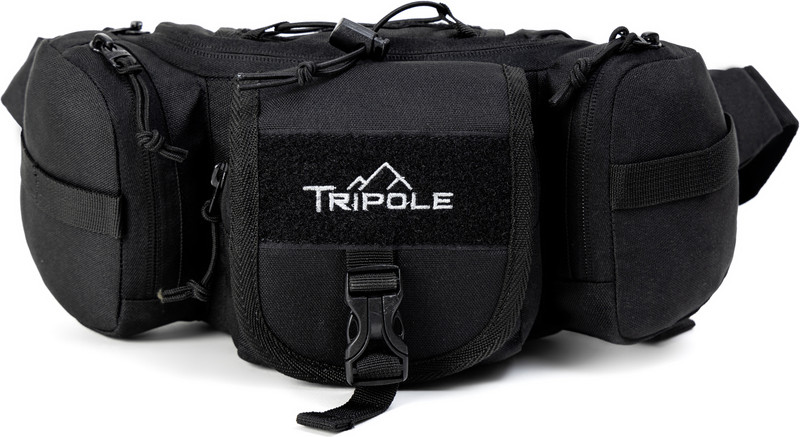 Tripole Tactical Waist Pack and Fanny Bag(Black)