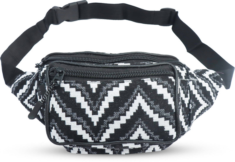 RYSON Stylish Unique Design Trendy Fanny Chest Waist Bag For Unisex Waist bag(Black)
