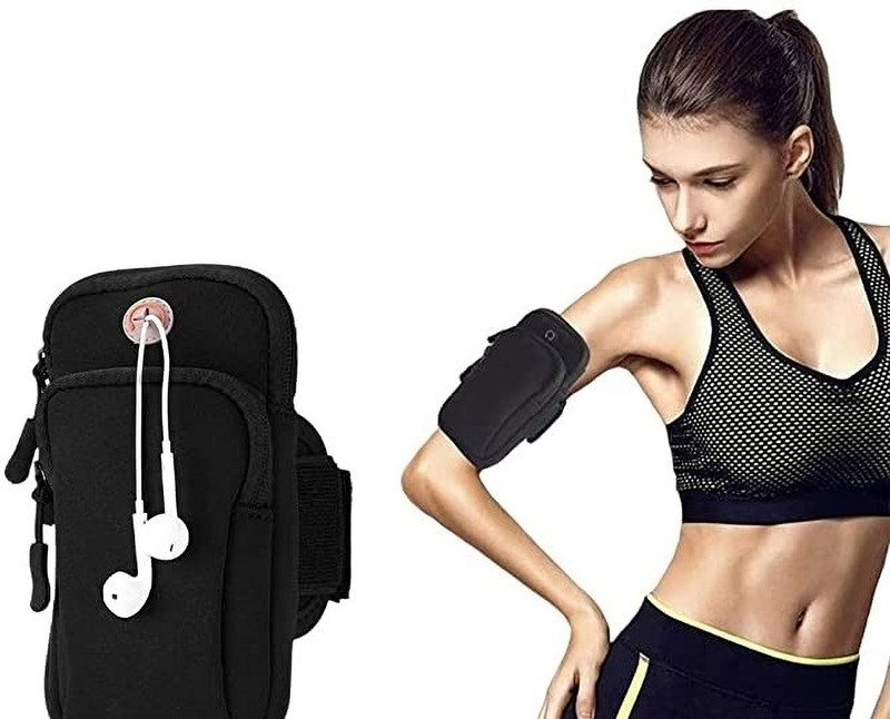 ESCODEVELOPER (ARM BAG) Arm Bag/Pouch Universal Waterproof Hand Fitness Mobile Case arm bag(Black)