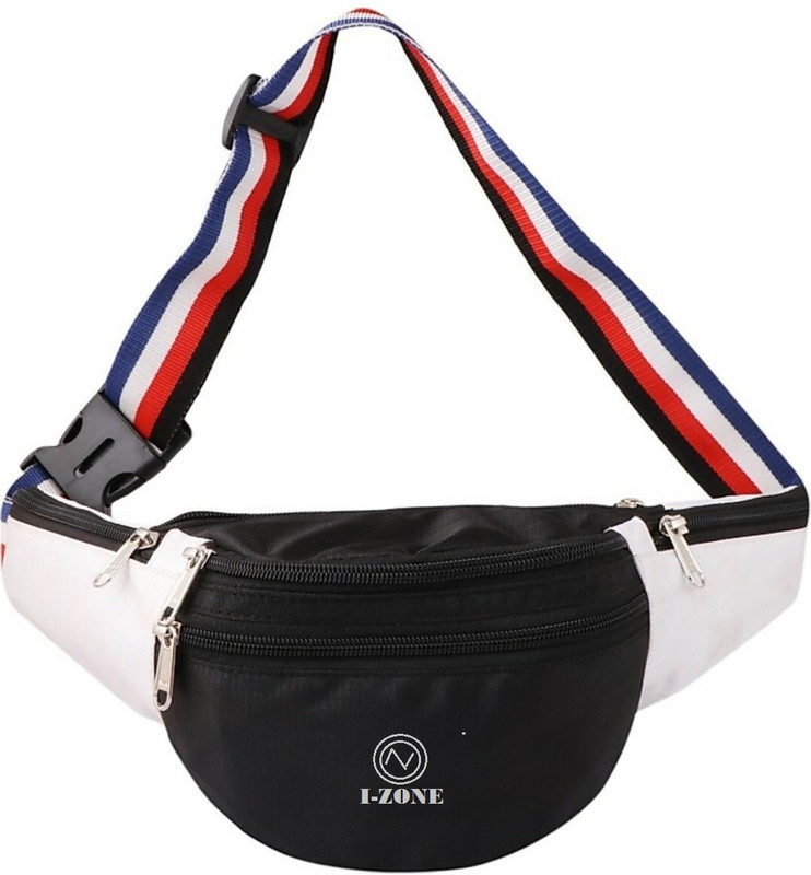 I-Zone Fabulous waist bag for men and women Waist pouch(Black, White)