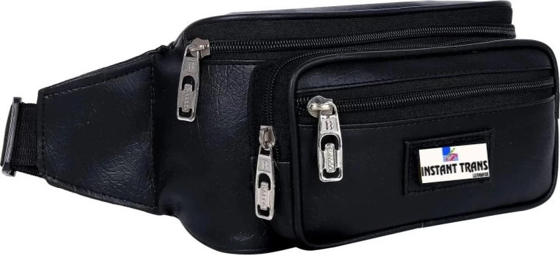Trans Waist Bag Waist Pouch Outdoor Casual Sports Pockets Cycling Hiking Camping waist bag(Black)