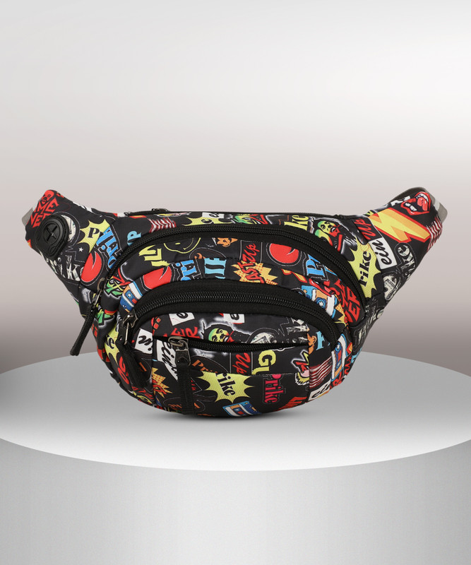 Worldstar New_printed fluffy waist bag Waist Bag(Multicolor)