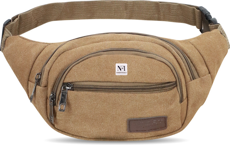 NFI essentials Waist Bag for Men & Women Multipurpose Belt Bag for Hiking Travel Camping Sports Waist Bag(Khaki)