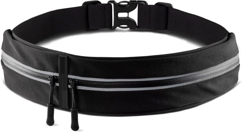 Zenvick 2 Pocket Running Waist Bag waist bag(Black)