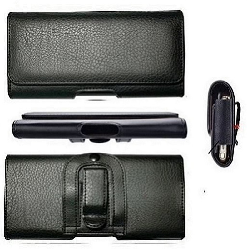 FwellT beltpouch for iQOO Upto 6.7Inch Mobile Beltpouch Holster wast bag Magnetic Case for Men with Belt Clip(Black)