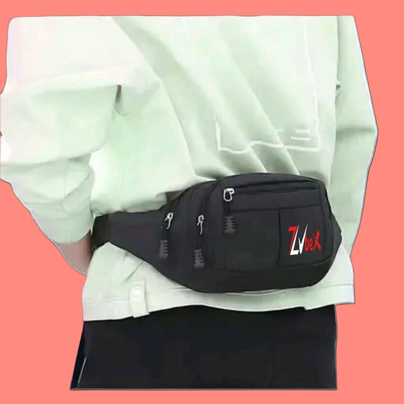 Zubex Trending Waist Bag For Travel Papport Holder Any many MoreFor Men And Women Waist Bag(Black)