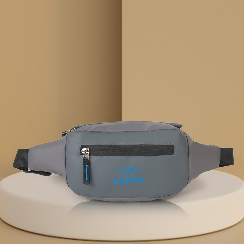 Luzian Classy Design Waterproof Waist Fanny Pack Waist Belt for Travelling Waist Bag Waist bag(Grey)