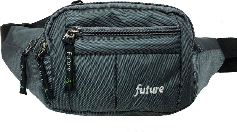 Future Cross & Waist Pouch with Adjustable Strap, Phone, Passport, Wallet Fanny Pack for Hiking Travel Camping Running(Grey)