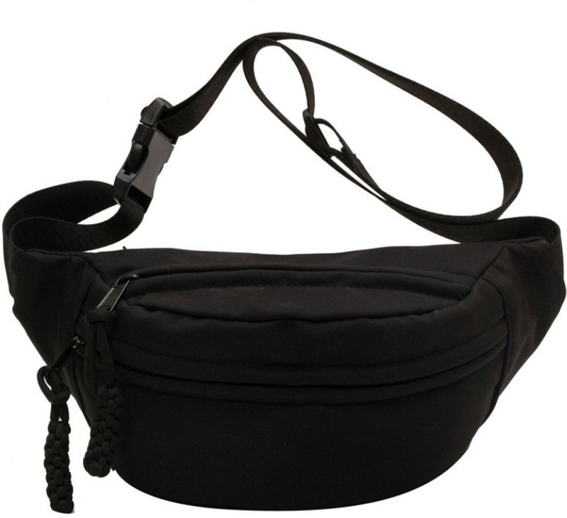 Tressential Waist Bag for Men Women | Water Resistant Waist Pouch with Multiple Compartments Waist Bag(Black)