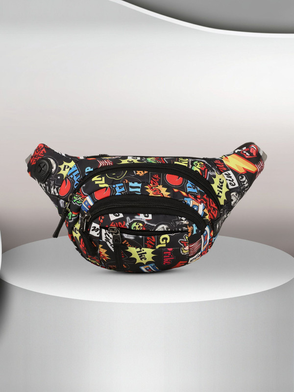 Worldstar rock Fanny Pack for Travel Bags Hiking Trekking printted waist bag(Multicolor)