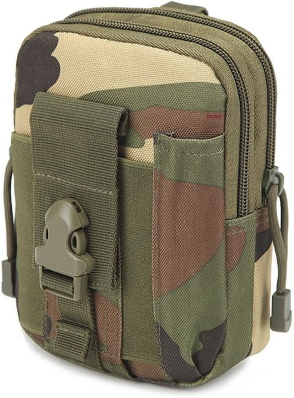 EZLOOT Multipurpose Universal Outdoor Tactical Molle Pouch EDC Utility Gadget Belt Waist Bag For Smartphone, Tools Tactical Molle Pouch Multipurpose Waist Bag(Green)