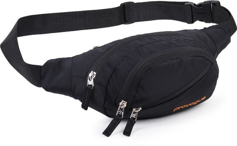 PROVOGUE Lightweight Fanny pack, Waist Bag With Waterpoof Resistant Material Waist Bag(Black)