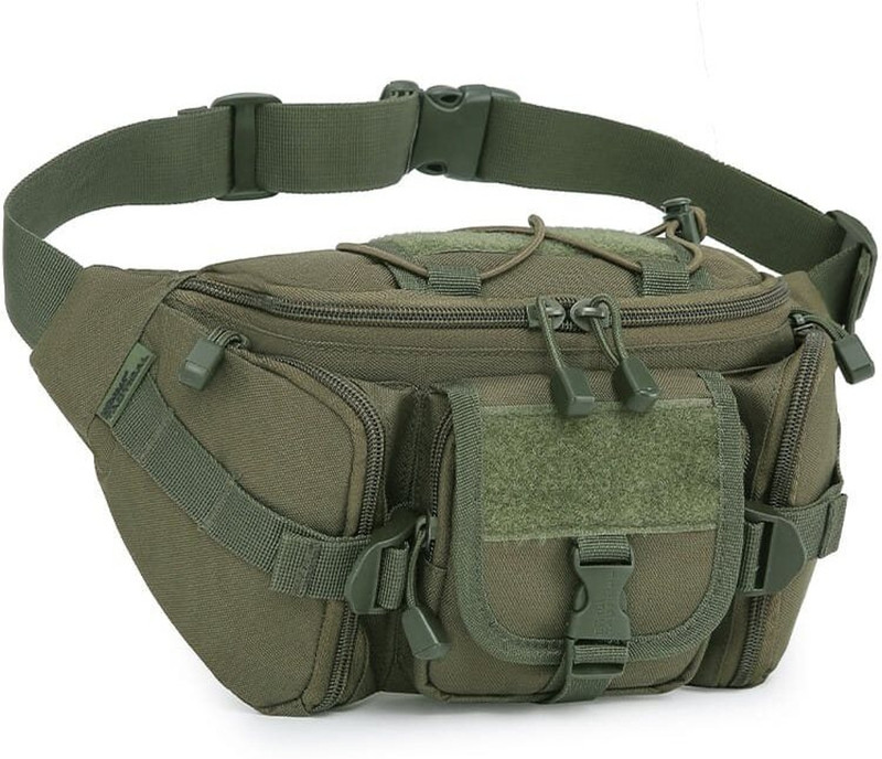 TREXON Millitary Waist Bag Stylish Chest, Belt Sport Bag a10 Waist Bag Pack Hip Belt Bumbag for Outdoor use(Green)