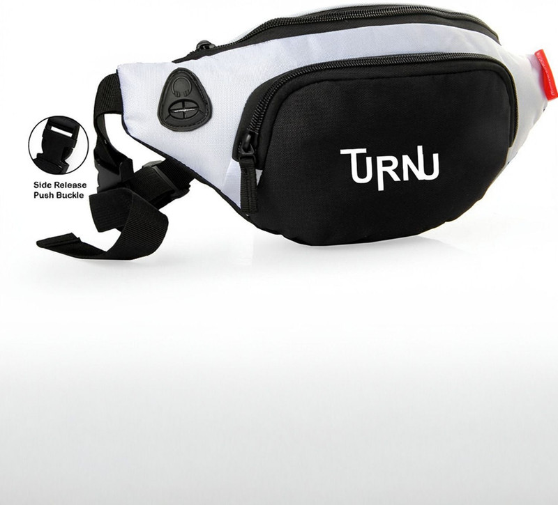 TURNU Women, Chest, Fanny Pouch, Belt Sport Hiking waist bag Stylish Real Waist Bag Elegant Style Travel Pouch(Black)