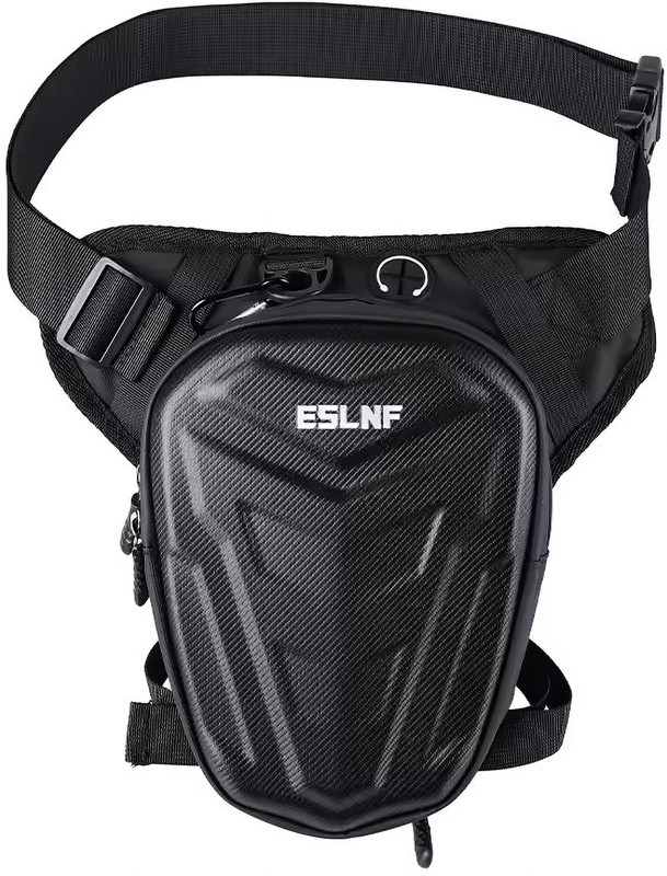 ESLNF Tactical Thigh for Bike Riders Waist Bag – Waterproof EVA Leg Waist Bag for Outdoor Riding & Hiking | Large Capacity Waist & Side Bag for Men(Black)