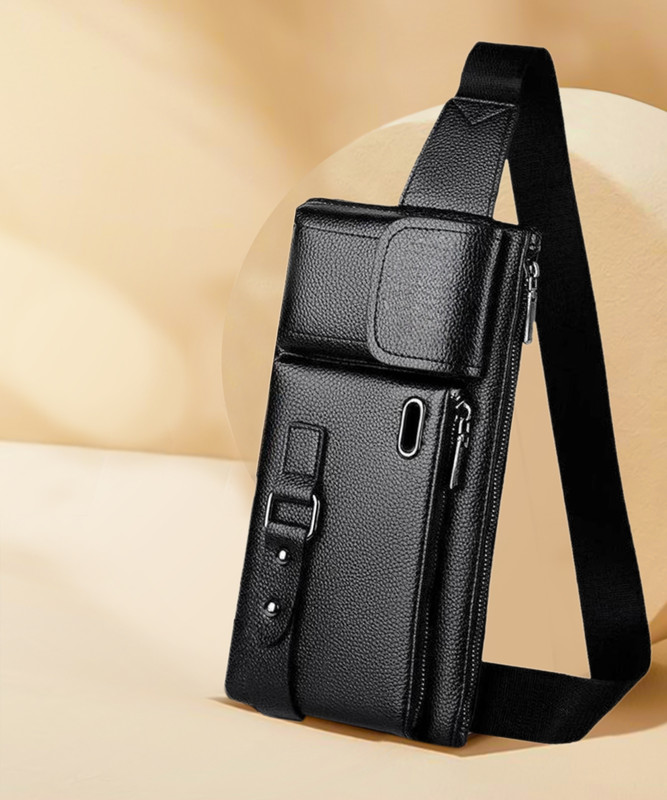Wriggle Stylish Adams Fanny Pack with Adjustable Strap for Daily Life and Travel Waist Bag(Black)