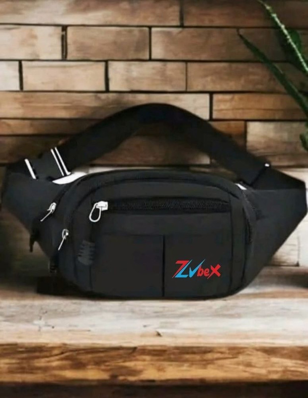 Worldstar fluffy black waist bag Fanny Pack for Travel Bags Hiking Trekking(Black)