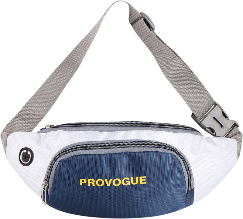PROVOGUE Stylish Chest Crossbody Travel Bags Fanny Pack |Waist Pouch(W.B-007-Blue-White) Waist Bag(Blue, White)