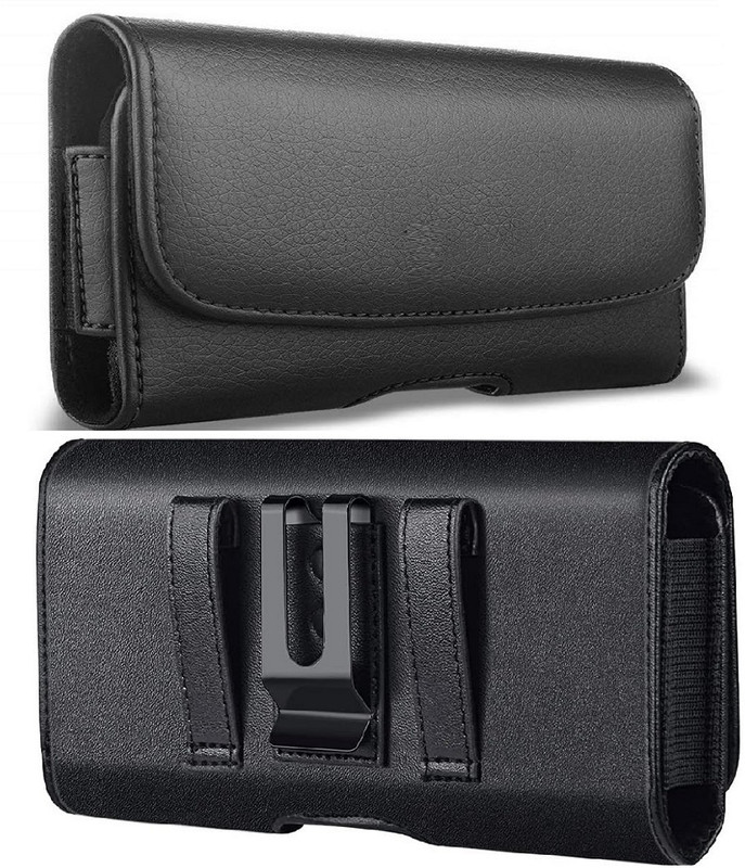 Bodoma Mobile belt pouch For iPhone All 6.0 Inches Mobile Beltpouch Holster wast bag Magnetic Case for Men with Belt Clip(Brown)