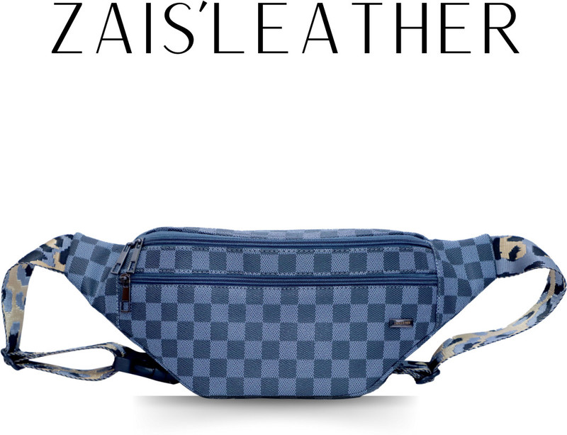 ZAISLEATHER Waist Bag for Men Women, Stylish Chest, Fanny Pouch, Belt Sport Bag Waist Bag Fanny Pack Travel Bag for girls and Woman(Black)