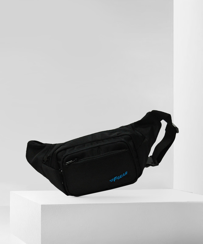 F Gear Miles Guc Black Adjustable Strap Waist Bag(Black)