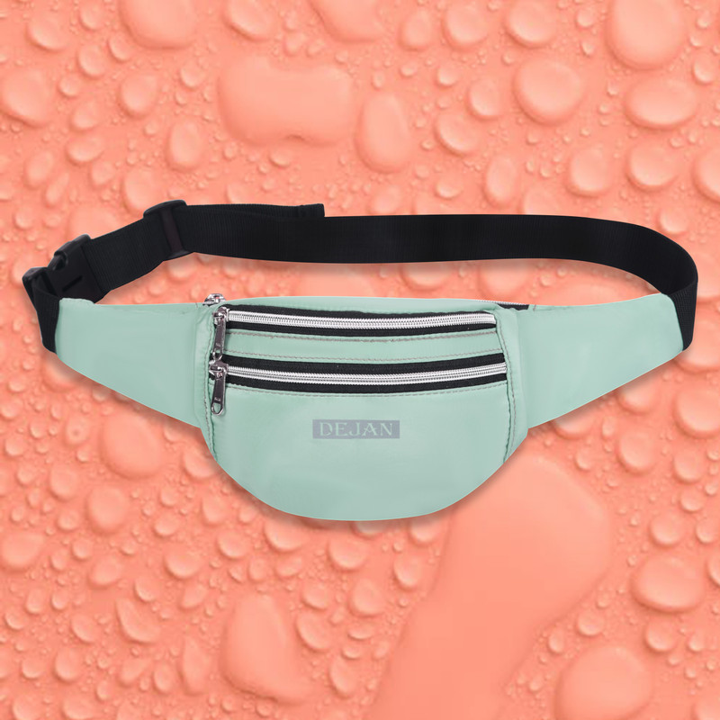 Dejan Waterproof Waist Pouch Belt Bag for Travel Hiking Camping Sports Bum Bag ( Mint) Waist Bag(Green)