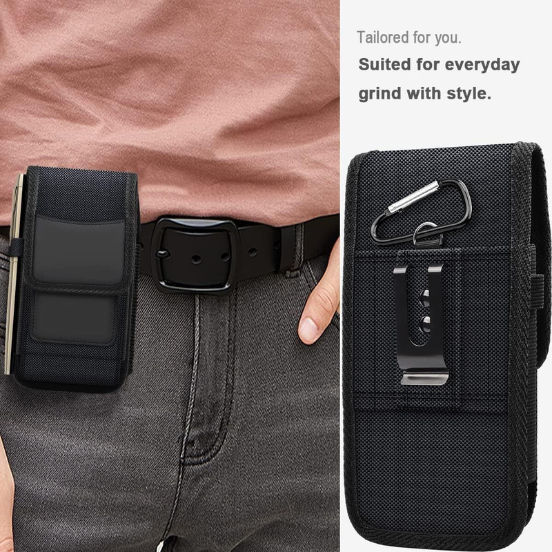 MBVTREADS Mobile Purse Holster Case All Phones Waist Pouch(Black)
